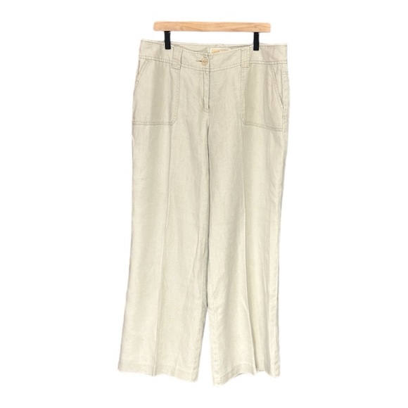 MICHAEL Michael Kors Pants - Michael Kors Linen Pants Cream Size 14